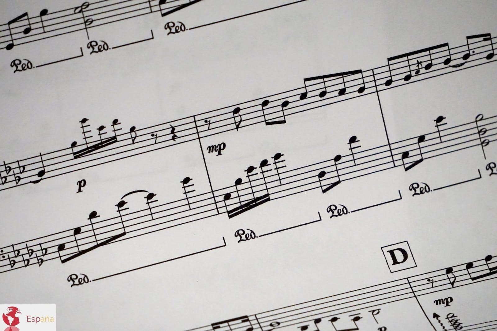 Music Sheet Showing Musical Notes