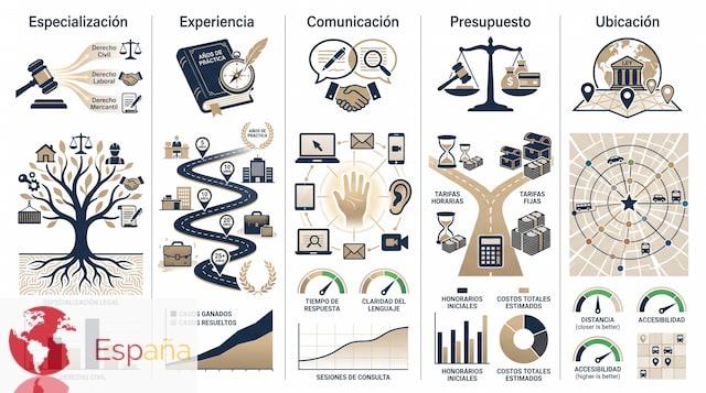 Criterios para comparar abogados antes de contratar