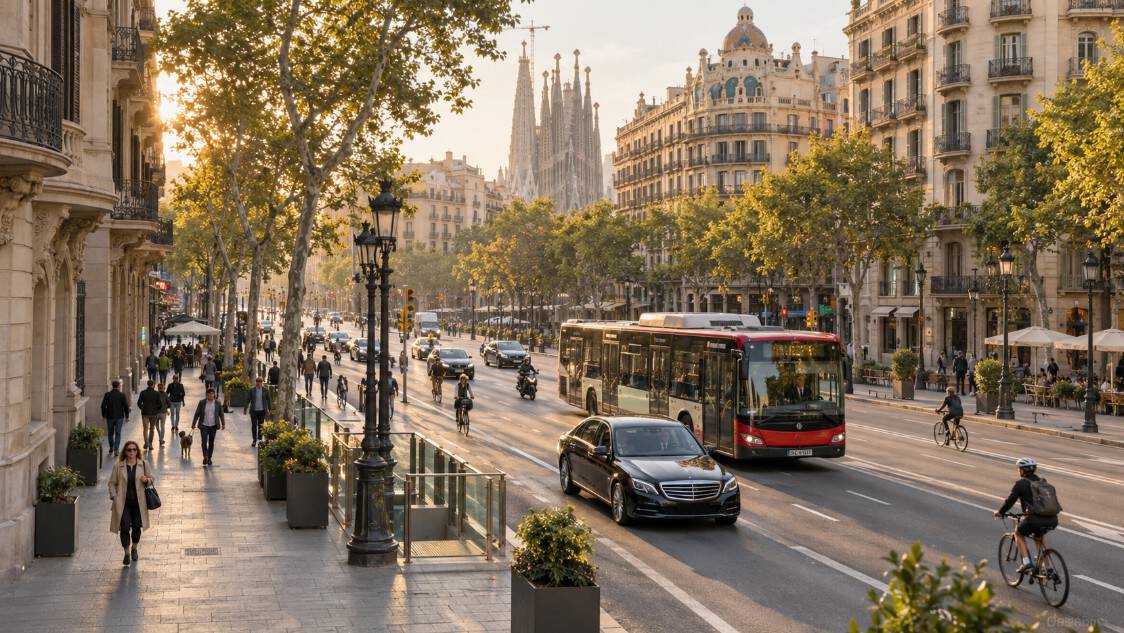 Opciones de transporte para moverse por Barcelona